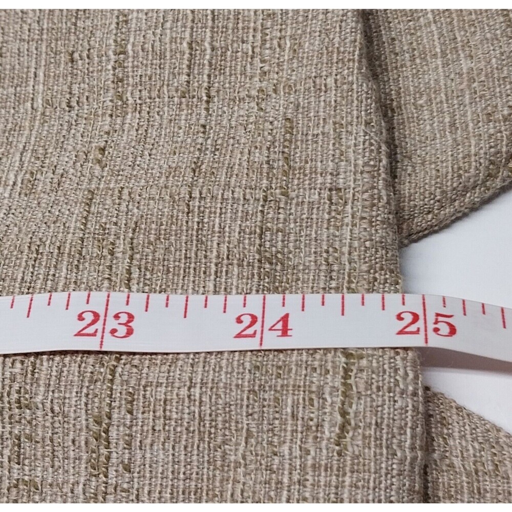 Jones New York Tan Brown Womens Blazer Size 10 Linen Blend Jacket Length 25" GUC - Picture 11 of 12